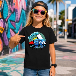 Tricou 67 Sase Sapte Graffiti Drip Urban Street Design, din bumbac 100%, tricou negru, Copii | Dama | Barbat - Img 7