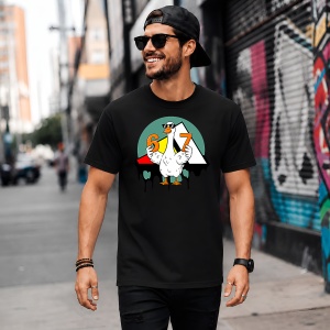 Tricou 67 Six Seven Gasca Alba Stil Urban Logo Street Art, din bumbac 100%, tricou negru, Copii | Dama | Barbat - Img 5