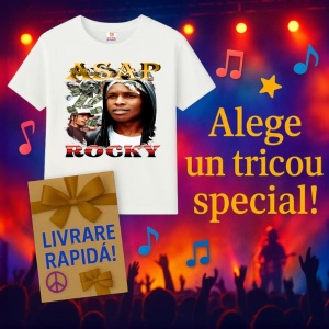 Tricou A$AP Rocky - Money Background, muzica Hip-Hop / Rap, Dama | Barbat | Copii - Img 8