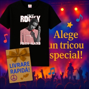 Tricou A$AP Rocky - Pretty Flacko, muzica Hip-Hop / Rap, Dama | Barbat | Copii, Culoare Negru - Img 7
