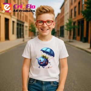Tricou Afine amuzant de vara parasutist, Fructe, Copii | Dama - Img 5