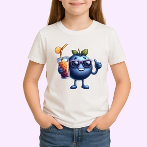 Tricou Afine amuzant de vara vibe, Fructe, Copii | Dama