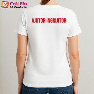 Tricou AJUTOR INGRIJITOR, Personalizat | Unisex Dama si Barbat - Img 3