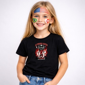 Tricou Alphonso Davies Canada World Cup Fifa 2026, din bumbac 100%, tricou negru, Copii | Dama | Barbat - Img 2