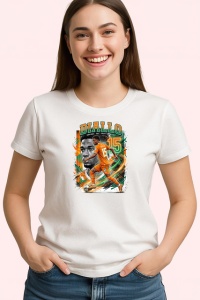 Tricou Amad Diallo Coasta De Fildes Fotbal, din bumbac 100% , tricou alb pentru Copii | Dama | Barbat - Img 3
