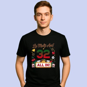 Tricou Aniversar cadou varsta 32 ani, Barbat