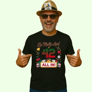 Tricou Aniversar cadou varsta 42 ani, Barbat