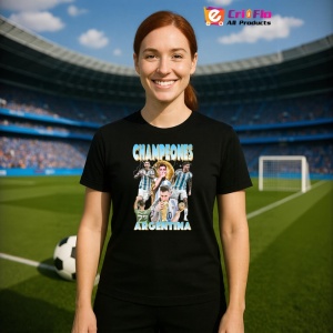Tricou Argentina Campioana cu Messi - Copii | Dama | Barbat - Img 10