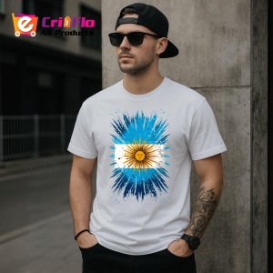 Tricou Argentina Steag Splash Art, Copii | Dama | Barbat - Img 4