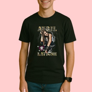 Tricou Avril Lavigne - Grunge Pose, muzica Pop Punk, Dama | Barbat | Copii, Culoare Negru