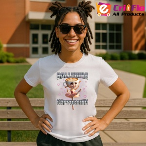 Tricou Ballerina Capuucina Inimi Roz ** Tralalero Tralala Copii | Dama | Barbat - Img 12