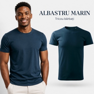 Tricou Bărbat Basic Free, 100% Bumbac, Guler Rotund, Croială Tubulară, S–3XL, 18 Culori - Img 14