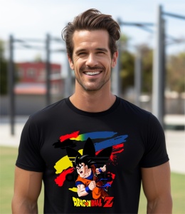 Tricou barbat bumbac 100%, personalizat haios Dragon Ball Z MultiColor - Cadou