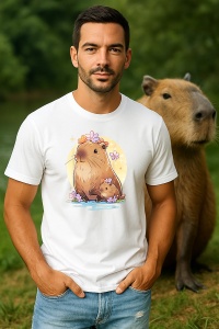 Tricou Barbat CapyBara - Capybara si Mini capy - Img 4