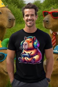 Tricou Barbat CapyBara - Gamer - Img 4
