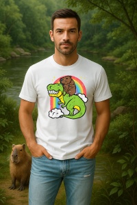Tricou Barbat CapyBara - T-rex - Img 2