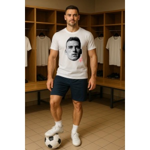 Tricou Barbat cu Fotbalistul Andriy Lunin - Real Madrid - Img 2