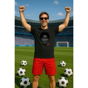 Tricou Barbat cu Fotbalistul Jeremie Frimpong - Bayer Leverkusen - Img 2