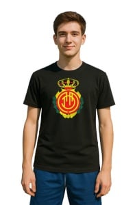 Tricou barbat cu logo stema Rcd mallorca Spania , din bumbac 100% - Img 2