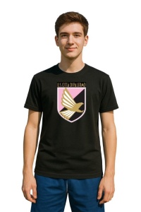 Tricou barbat cu logo stema US Città di Palermo Italia , din bumbac 100% - Img 2