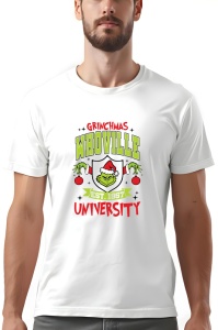 Tricou barbat - Grinchmas University - Crăciun, modă, stil, cadouri, sărbători, festiv