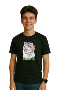 Tricou barbat Kpop cu trupa BAEKHYUN EXO 1 music Coreean 143 - Img 3
