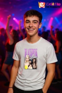 Tricou barbat Kpop cu trupa BLACK PINK LISA music Coreean 154 - Img 5