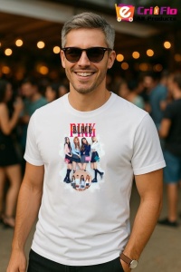 Tricou barbat Kpop cu trupa BLACKPINK 6 music Coreean 165 - Img 4