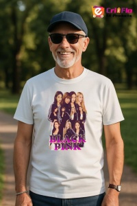 Tricou barbat Kpop cu trupa blackpink 7 music Coreean 166 - Img 5