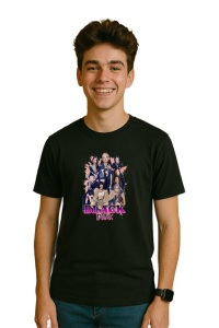 Tricou barbat Kpop cu trupa BLACKPINK LISA 6 music Coreean 173 - Img 3