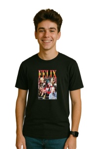 Tricou barbat Kpop cu trupa FELIX music Coreean 209 - Img 3