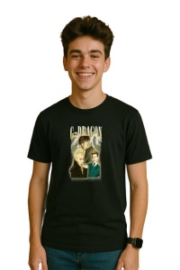 Tricou barbat Kpop cu trupa G-DRAGON music Coreean 211 - Img 2