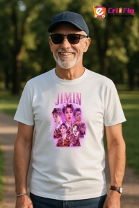 Tricou barbat Kpop cu trupa JIMIN music Coreean 234 - Img 4