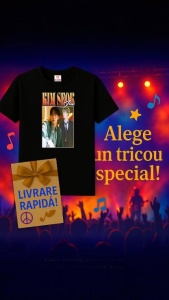 Tricou barbat Kpop cu trupa JIN music Coreean 237 - Img 10