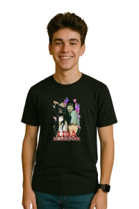 Tricou barbat Kpop cu trupa LISA 6 music Coreean 259 - Img 2