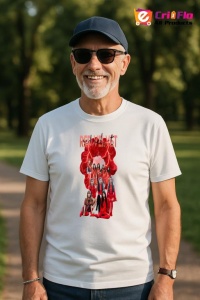 Tricou barbat Kpop cu trupa REDVELVET music Coreean 279 - Img 4
