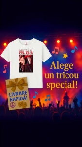 Tricou barbat Kpop cu trupa SUGA music Coreean 292 - Img 7