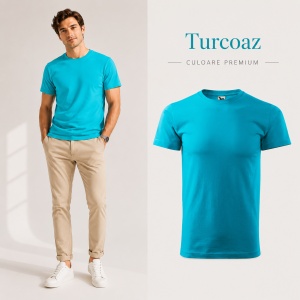 Tricou bărbat Malfini Basic Clasic, 100% bumbac, 160 g/m², guler rotund, 48 de culori, mărimi XS–5XL - Img 26