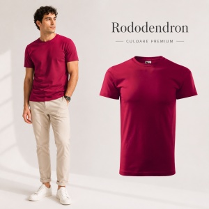 Tricou bărbat Malfini Basic Clasic, 100% bumbac, 160 g/m², guler rotund, 48 de culori, mărimi XS–5XL - Img 36