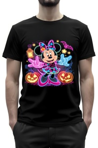 Tricou barbat - NEON COLORFUL MINNIE - tricou, barbat