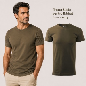 Tricou Bărbat Simplu Malfini Basic, 100% Bumbac, Regular Fit, casual office Guler Rotund, Multiple Culori XS - 5XL - Img 15