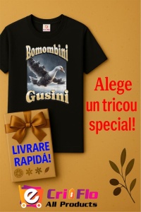 Tricou Barbat Tralalero Tralala cu personajul Bombombini Gusini Funny Italian Brainrot Meme Graphic - Img 6