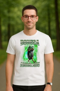 Tricou Barbat Tralalero Tralala cu personajul Boneca Ambalabu Brainrot Humor Meme