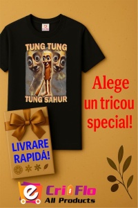 Tricou Barbat Tralalero Tralala cu personajul Brainrot Humor Gen Z (1) - Img 6