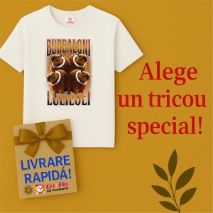 Tricou Barbat Tralalero Tralala cu personajul Burbaloni Luliloli Italian Brain Rot Capybara Meme - Img 7