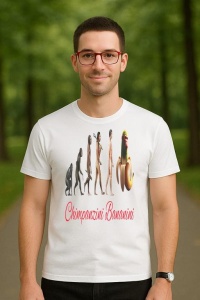 Tricou Barbat Tralalero Tralala cu personajul Chimpanzini Bananini - Italian Brainrot Meme Gen Z - Img 3