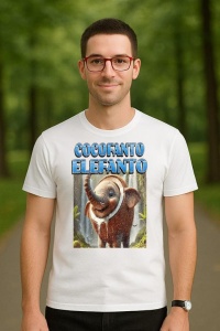 Tricou Barbat Tralalero Tralala cu personajul Cocofanto Elefanto Funny Italian Brainrot Meme Graphic - Img 3