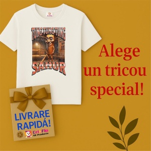 Tricou Barbat Tralalero Tralala cu personajul Tung Tung Sahur Funny Italian Brainrot Meme Graphic - Img 6