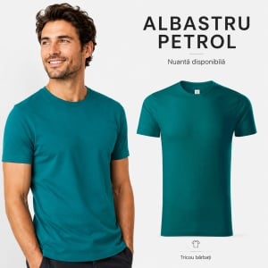 Tricou Bărbați Malfini Gulf 822, 100% Bumbac Organic, 150 g/m², Guler Rotund, Label Free, S–3XL, 15 Culori - Img 13