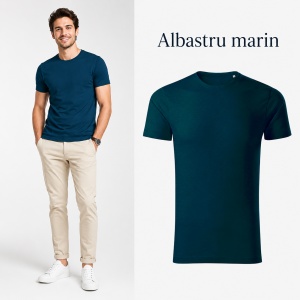 Tricou Bărbați Malfini Origin GOTS 171, 100% Bumbac Organic, 160 g/m², Guler Rotund, Label Free, Mărimi S 3XL, 15 Culori - Img 11